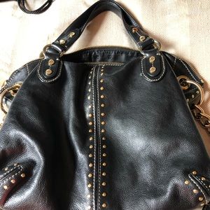 Michael Kors black leather purse